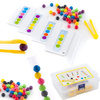 Educational toy test tube colored balls with cards