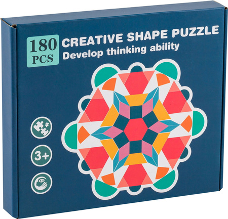 Klocki Drewniane Układanka Puzzle 2055