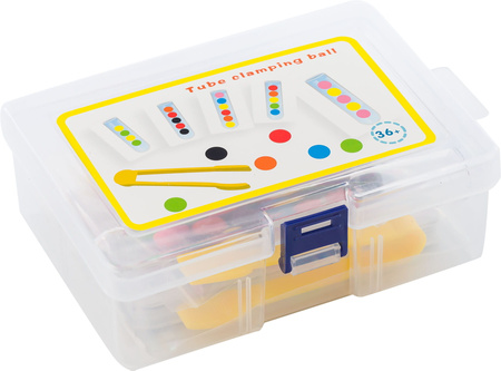 Educational toy test tube colored balls with cards