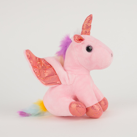 Plush unicorn keychain B-2553-R