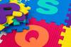 Mata edukacyjna dla dziecka literki puzzle 10szt. HH-147-1