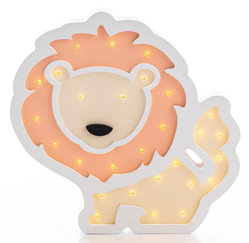 Wooden Lion Night Lamp