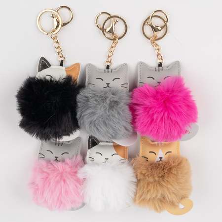 Cat fur keychain B-2396