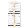 String bracelet gold mix B-2179