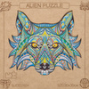 Puzzle Drewniane Eko Układanka Boho Wilk